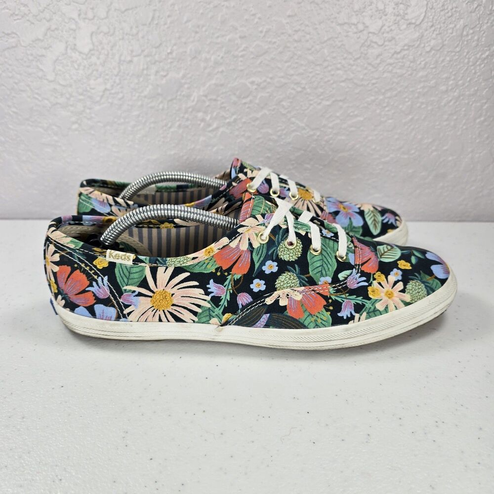 Keds x Rifle Paper Co. Champion Dovecote Sneakers Womens 8.5 Floral WF66072